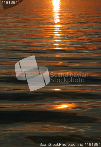 Image of sunset water background