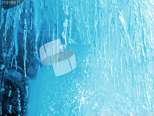 Image of natural blue ice texture