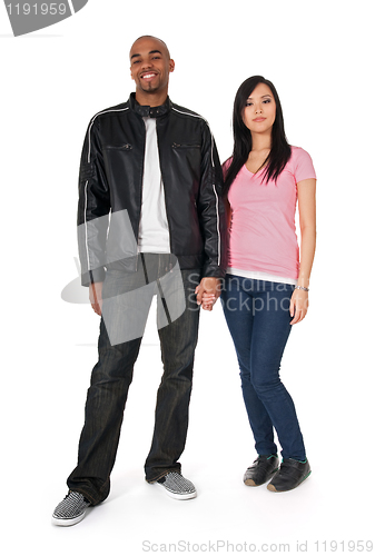 Image of African American guy with Asian girlfriend