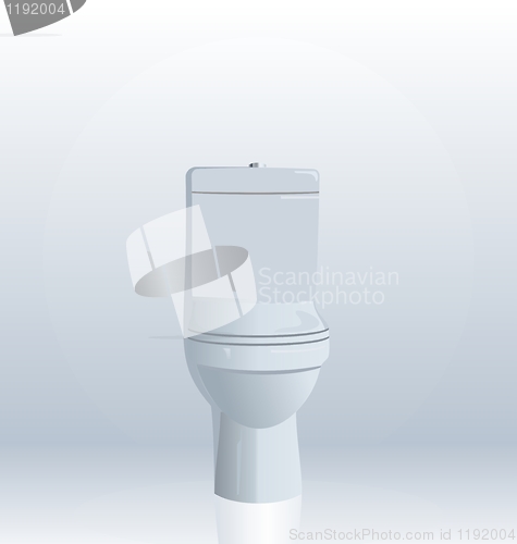 Image of Realistic illustration of toilet bowl