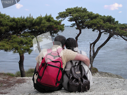 Image of Backpackers couple