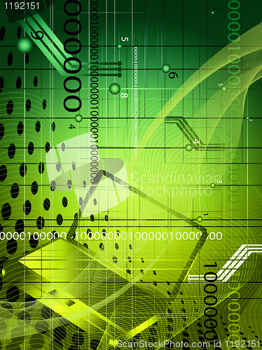 Image of Abstract technological background