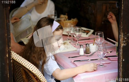 Image of Little girl dreaming