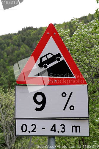 Image of Norwegian road sign