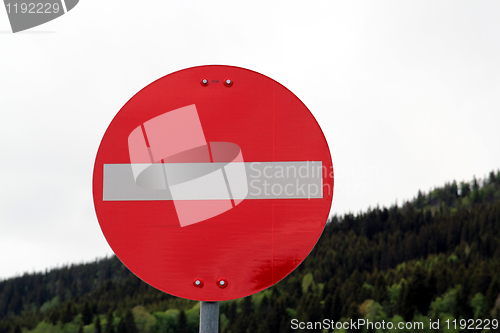 Image of Norwegian road sign