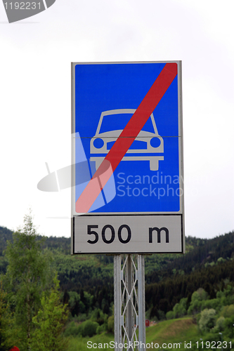 Image of Norwegian road sign