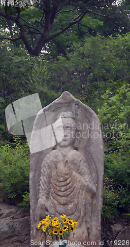 Image of At a Buddhist temple in Korea