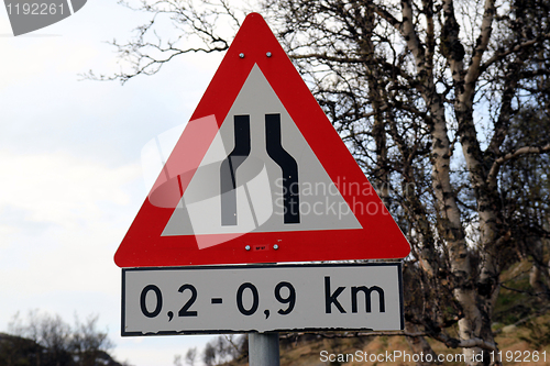 Image of Norwegian road sign