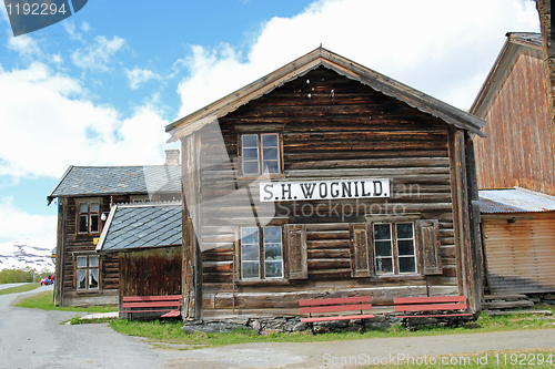 Image of Old Norwegian farmhouse and shop