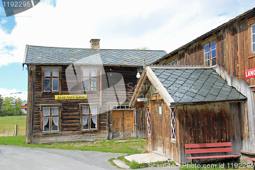 Image of Old Norwegian farmhouse and shop