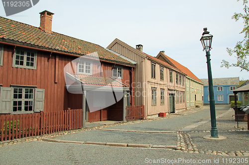 Image of Old Trondheim city in Norway