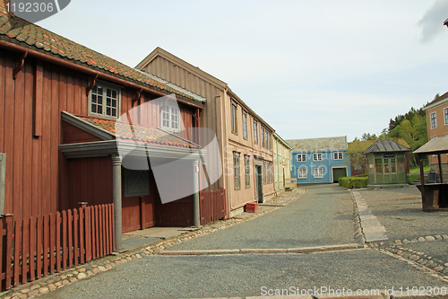 Image of Old Trondheim city in Norway