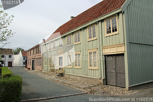 Image of Old Trondheim city in Norway