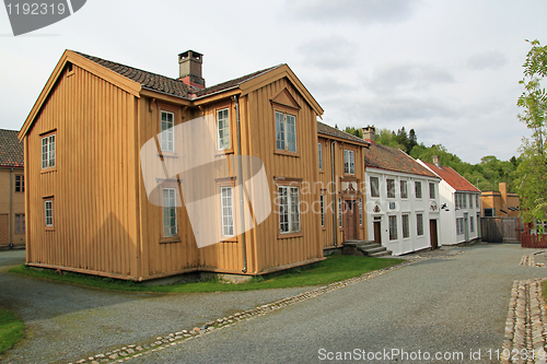 Image of Old Trondheim city in Norway