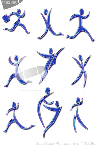 Image of pictograms businessman
