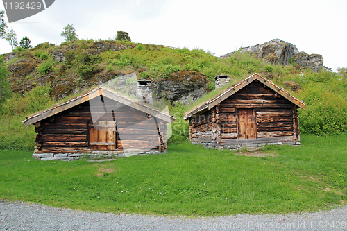 Image of Old Norwegian cabins