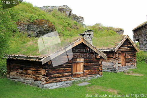 Image of Old Norwegian cabins