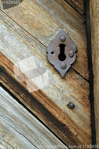 Image of Old norwegian door details