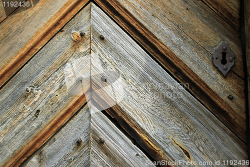 Image of Old norwegian door details