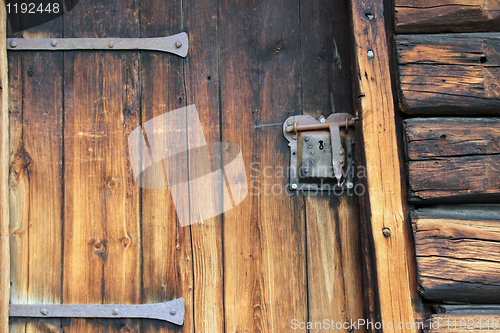 Image of Old norwegian door details