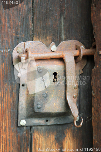 Image of Old norwegian door details