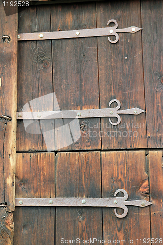 Image of Old norwegian door details