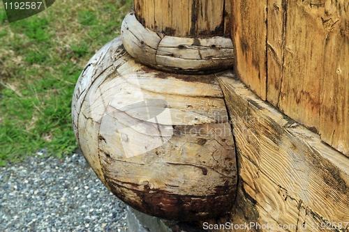 Image of Old norwegian Church detail