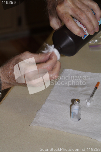 Image of preparing the injection