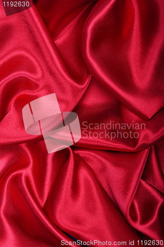 Image of Smooth elegant red silk as background 