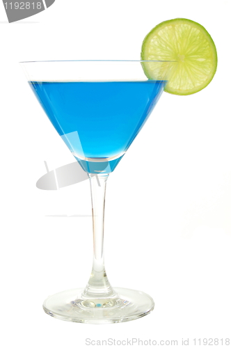 Image of cocktail with blue Curacao