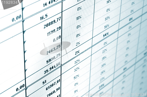 Image of business data