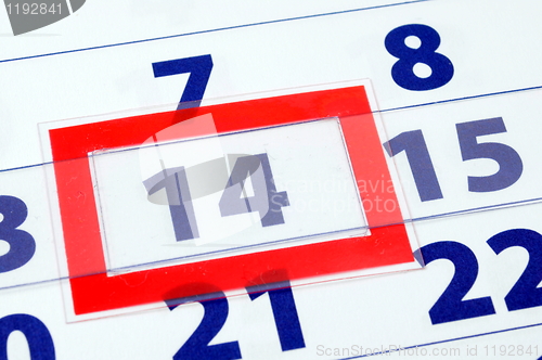 Image of 14 calendar day