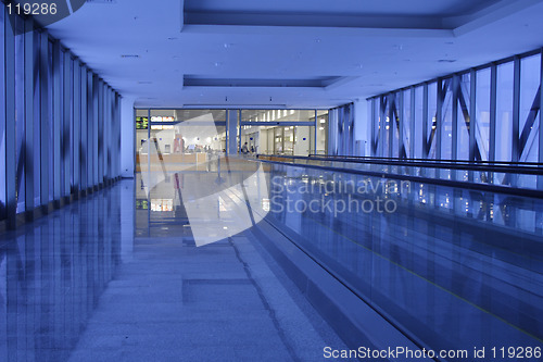 Image of blue corridor