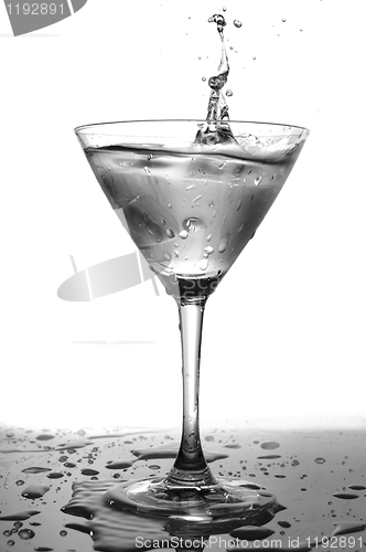 Image of glass of water with splash