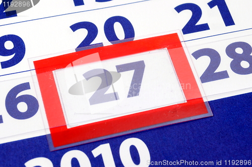 Image of 27 calendar day