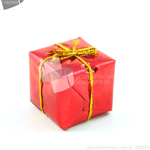 Image of xmas or christmas present box