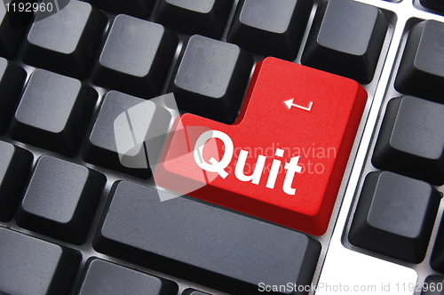 Image of quit button