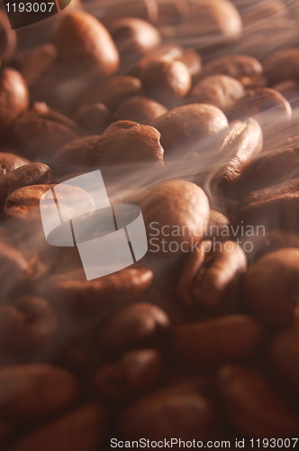 Image of hot coffee for breakfast