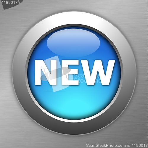 Image of blue new button