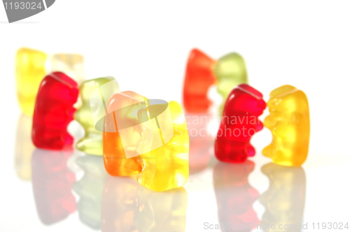 Image of gummy bears dancing at a party