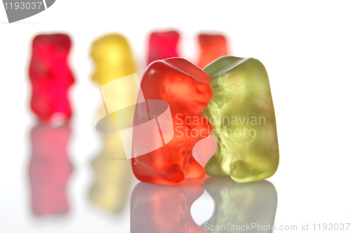 Image of gummy bears dancing at a party