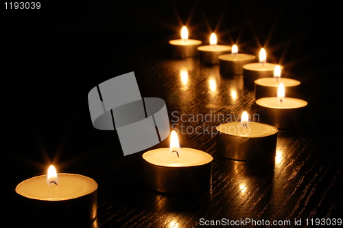 Image of romantic candle light