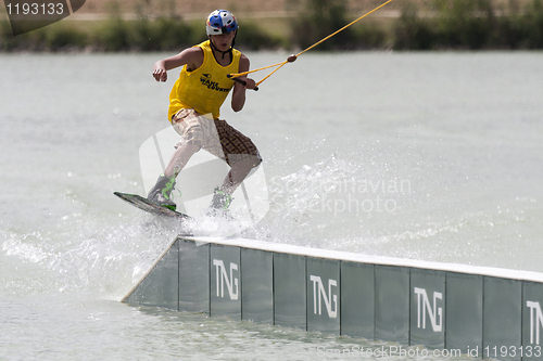 Image of Man wakeboarder