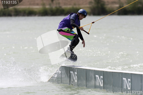 Image of Wakeboarder jumping