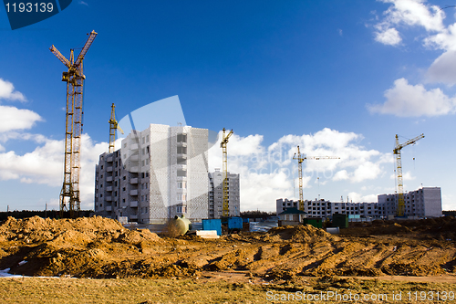 Image of Building of many-storeyed houses