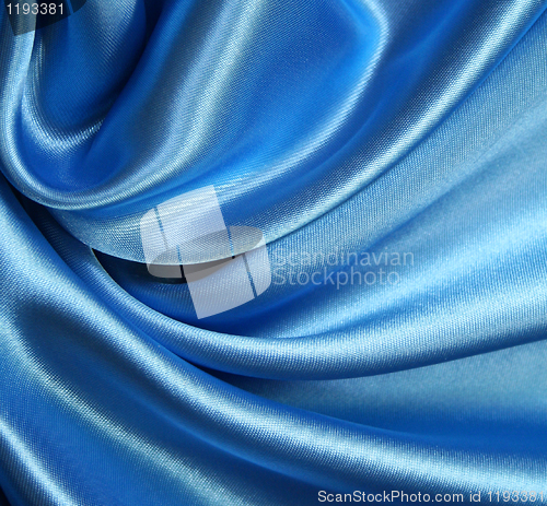 Image of Smooth elegant dark blue silk 