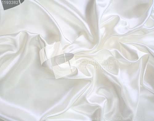 Image of Smooth elegant white silk 