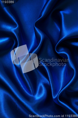 Image of Smooth elegant blue silk 