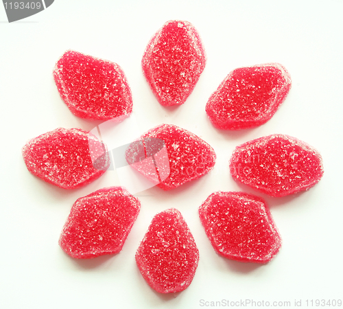 Image of Colorful Jelly Candy as Background 