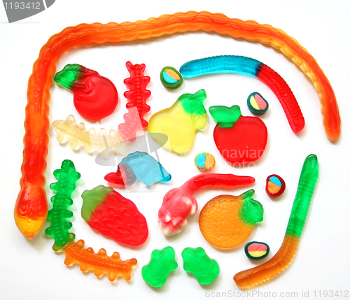 Image of Colorful different Jelly Candy 